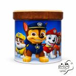 طبلک ترنم طرح سگهای نگهبان با بدنه آبی و تصویر شخصیتهای PAW Patrol