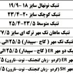 تنبک کوچک صمد شیرانی لیست سایزبندی تنبک